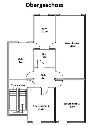 Schematischer Grundriss