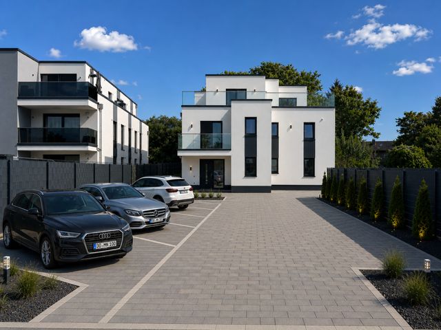 Ihr neues Zuhause wartet auf Sie – Moderne Neubauwohnungen in Dortmund-Hostedde – Vorderansicht