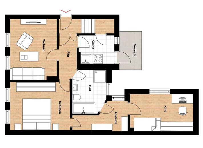 Grundriss EG Wohnung