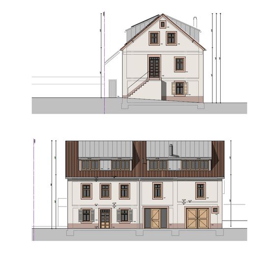 Büyük bahçeli ve ayrı girişli daireli A Plus enerji kimlik belgeli kır evi – Ansicht Nord
