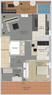 Loft exclusif : garage, climatisation, jacuzzi, deux terrasses sur le toit au centre de Langenhagen – Photo 20