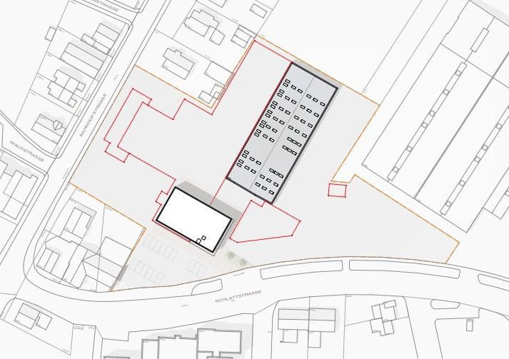 Lageplan mit Grundriss
