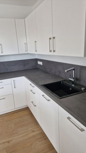 Küche mit Geschirrspüle