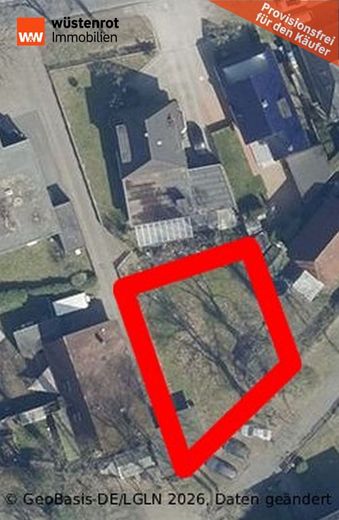 Baugrundstück Oldenburg-Bümmerstede | 529 m² | Südlage | sofort bebaubar | Provisionsfrei – Grundstueck_Luftbild Provisionsfrei für den Käufer