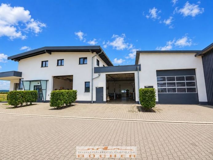 Hala w stanie jak nowym z biurem w Kalbach (Mkb) do wynajęcia – Zdjęcie 1
