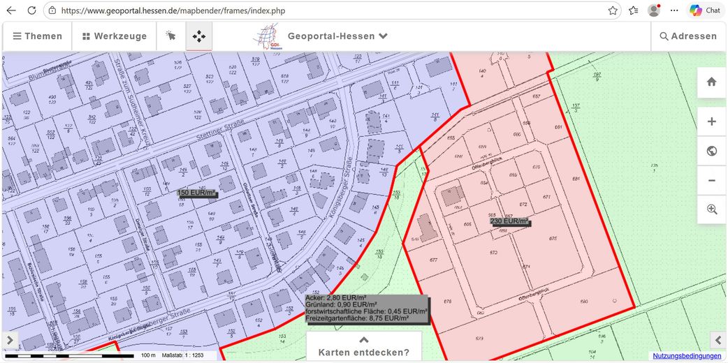 Baugrundstücke im Neubaugebiet Offenbergblick! Keine Provision! Kein Bauzwang! – Bodenrichtwerte Hofgeismar