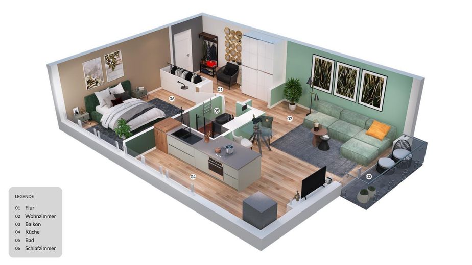 2-Zimmer-Wohnung, v(t)oll möbliert, Pauschalmiete, Düsseldorf Unterbilk – Foto 13