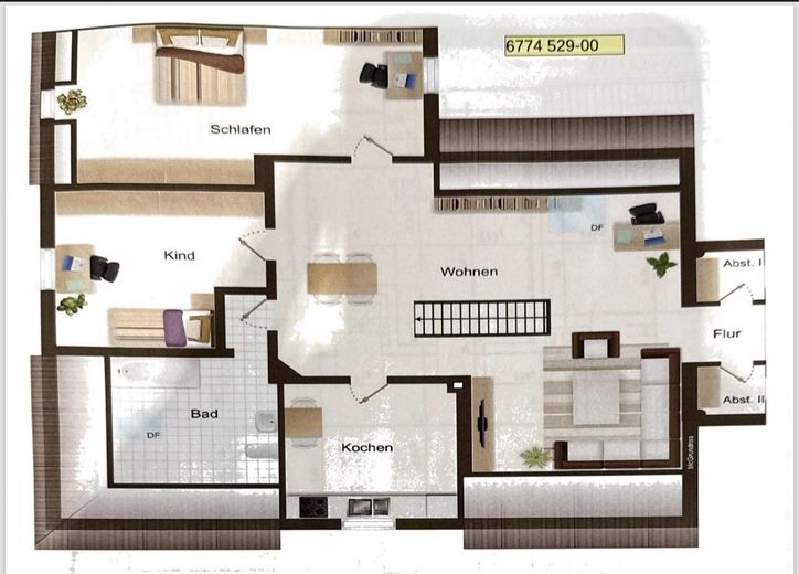 Großzügige 3-Zimmer Wohnung in Dortmund Persebeck – Grundriss