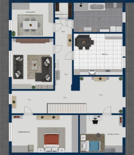 Grundriss OG - Wohnhaus