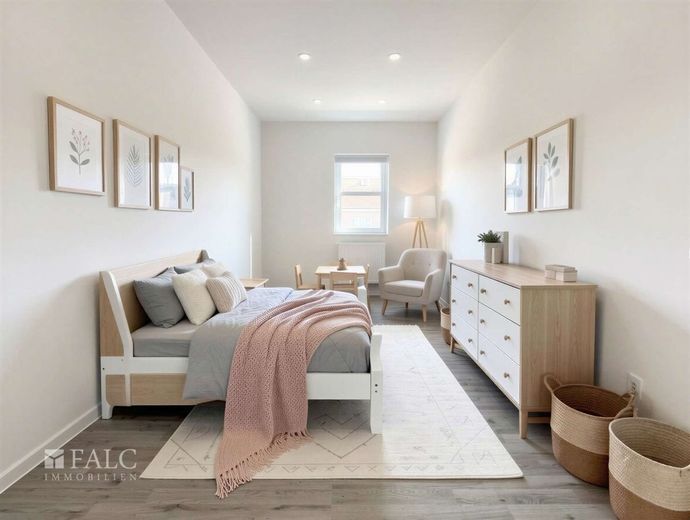 Attraktives Gesamtpaket: modernes Wohnhaus, vermietete Halle &amp; Baupotenzial – Zimmer - (KI generiert)