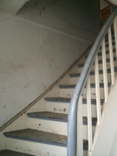 Yield rental house and agricultural areas in Mirow – Altbau Treppe
