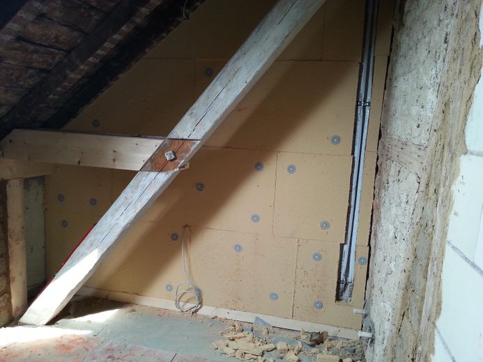 Giebel m. Holzfaserdämmplatten