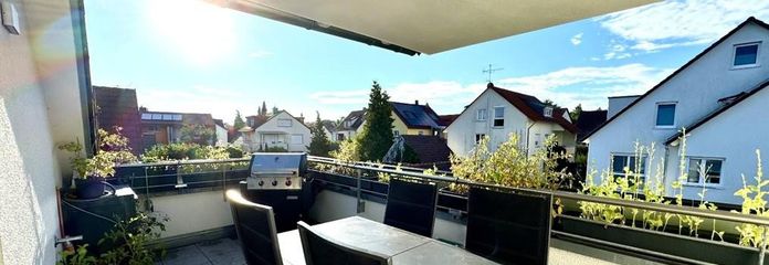 Überdachter Südbalkon