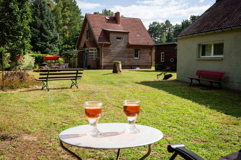 Blick aufs Haus