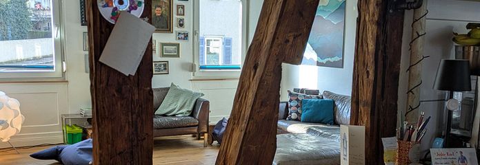 Küche zu Wohnzimmer