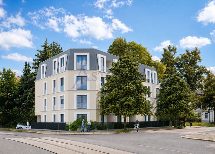 1,5-Zimmer-Gartenwohnung in Dresden-Cotta | Provisionsfrei | EH40-QNG mit AfA-Vorteilen – Vorderansicht