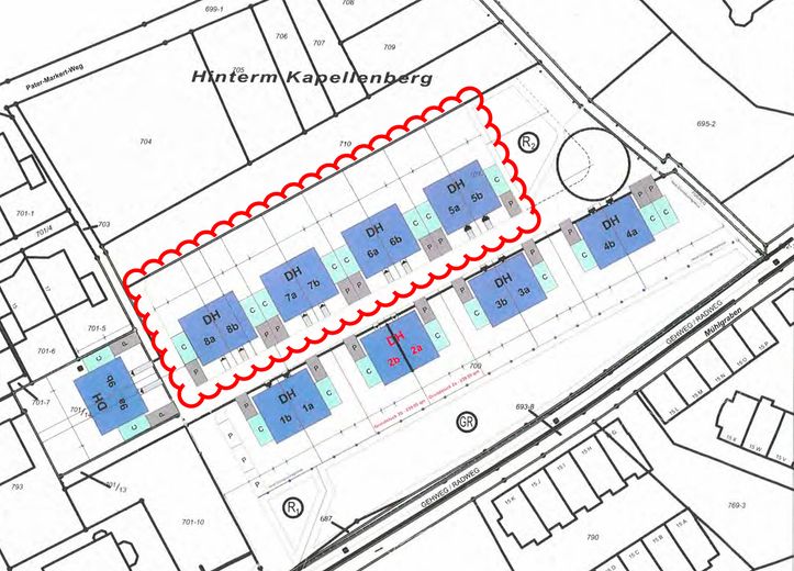 Modernes KfW-40-QNG-Massivhaus mit Garten – Top-Lage in Saulheim, PV & Wärmepumpe inklusive – Lageplan Saulheim Kapellenberg