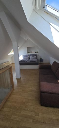 Schlafzimmer in der Galerie