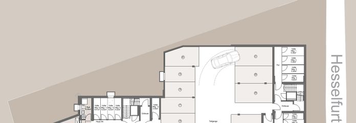 Tiefgarage und Abstellräume