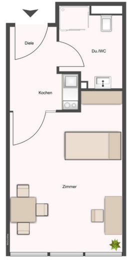 1-Zimmer-Appartement mit Küche und Stellplatz – direkt an Mainzer Stadtgrenze – Foto 22