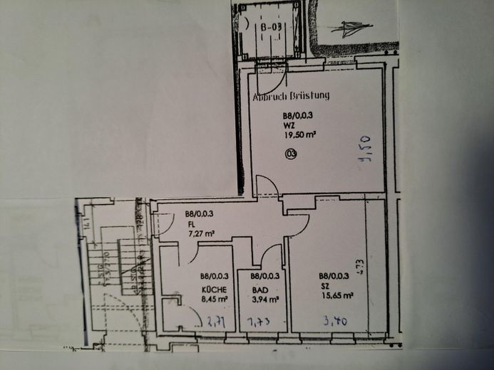 Grundriss der Wohnung