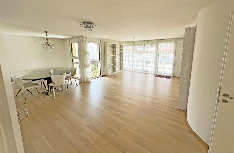 Aileler, evden çalışanlar ve Stuttgart’a gidip gelenler için ideal, 4,5-5 odalı modern yaşam hayali – Wohnzimmer