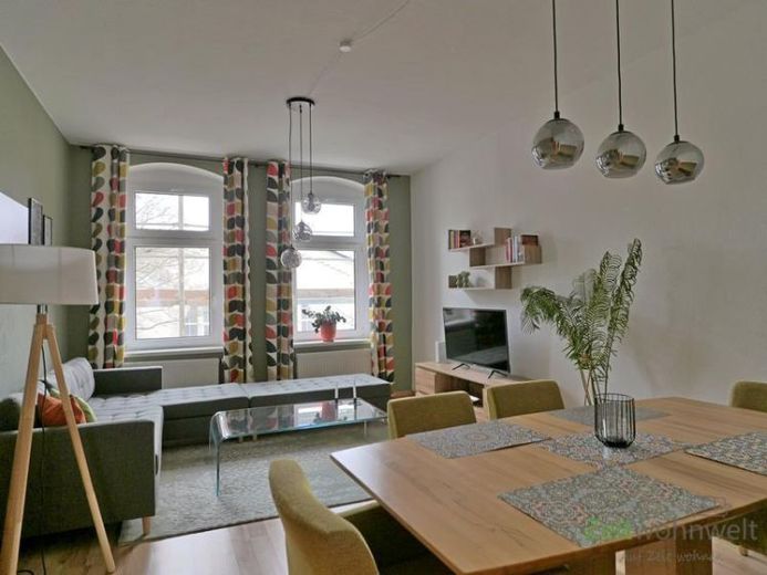 (EF0995_M) Chemnitz: Altendorf, großes möbliertes Apartment mit ruhigem Schlafzimmer, WLAN und Waschmaschine – Foto 1