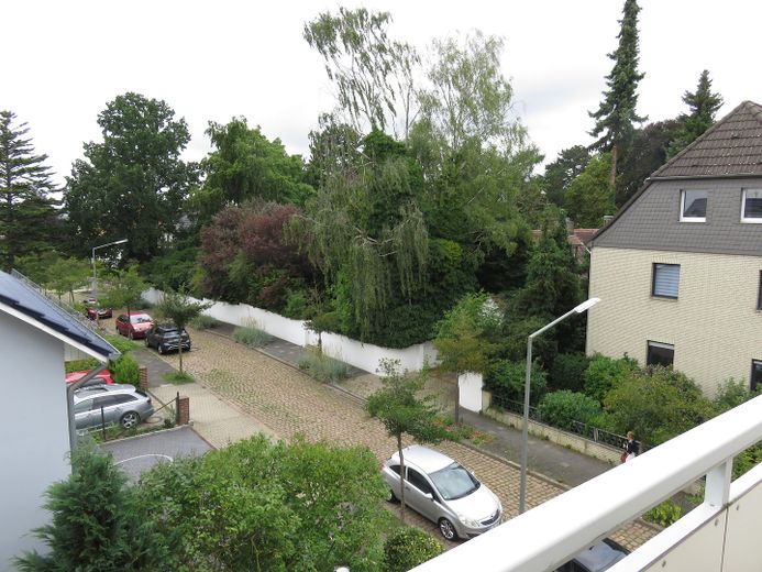 Freundliche 3-Zimmer Wohnung in Helmstedt, sehr gute Lage – Blick vom Balkon