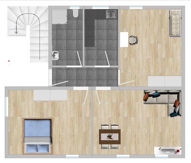 3-Zi.-DG-Wohnung mit Klima - Erstbezug nach Sanierung – Grundriss