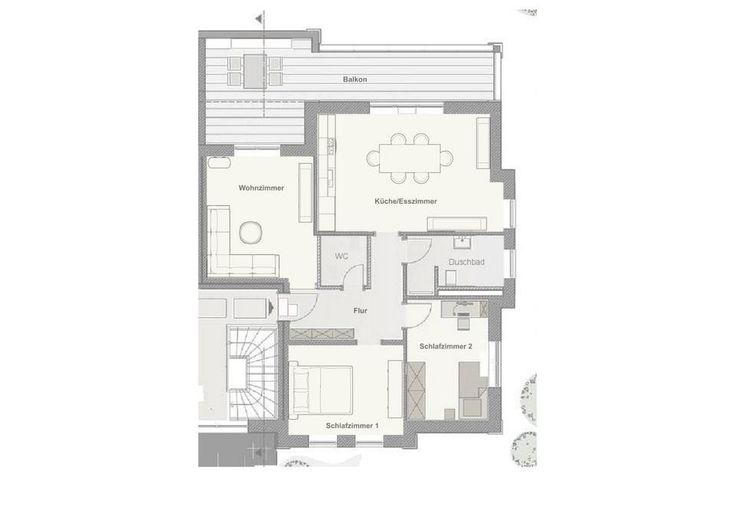 Moderno appartamento all’ultimo piano con 3 camere, cucina e bagno e balcone per il benessere nel quartiere delle ville *prima occupazione* – Foto 11