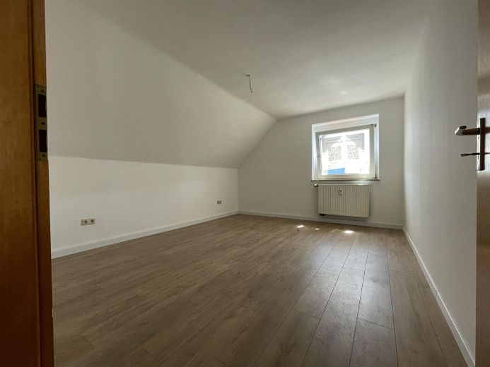 Schlafzimmer Blick zum Fenster