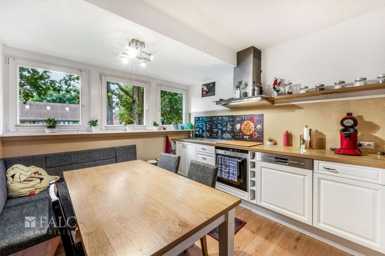 Kapitalanlage mit Potenzial - Maisonettewohnung in Bremen-Woltmershausen – Küche - Obergeschoss