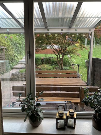 Terrasse mit Überdachung