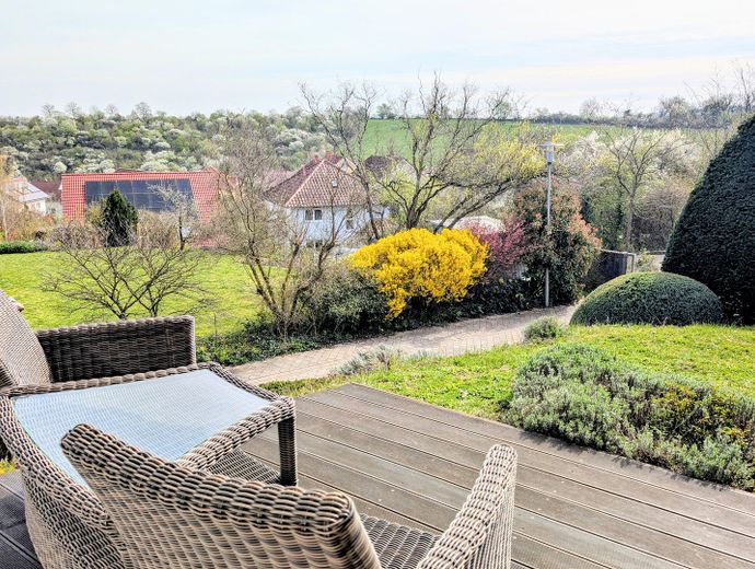 Blick von der Holzterrasse
