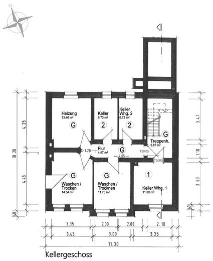 Haus-im-Haus-Gefühl: 6-Zimmer-Wohnung mit Dachterrasse & 600qm Privatgarten – Kellergeschoss