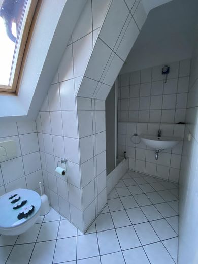 Sonnenglück- gemütliche 2-Zimmer-Dachgeschosswohnung mit Dachterrasse – Bad mit Dachfenster