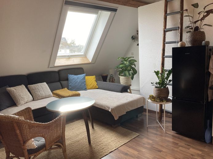 Schlafsofa im Loft