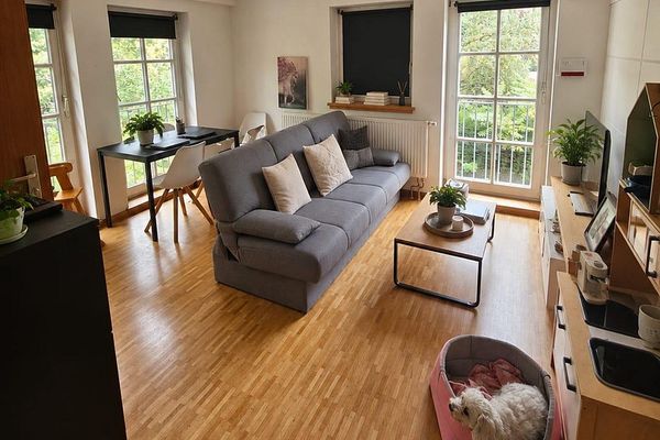 Bel appartement spacieux de 75 m² à MS-Wolbeck, 2 pièces avec accès direct à la rivière « Angel »