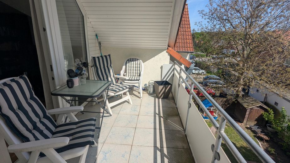 Blick auf Balkon/Loggia
