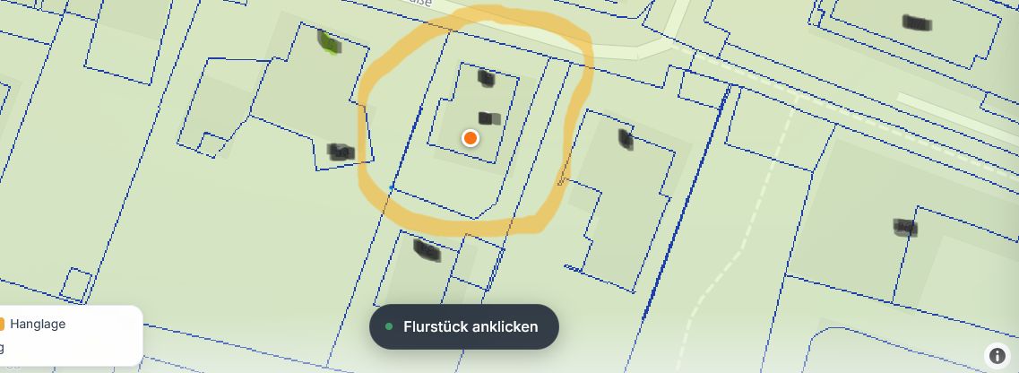 Piccolo, raffinato e pronto per la vostra idea di costruzione – Flurkarte (Geoportal Bayern)