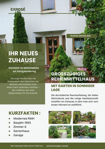 Großzügiges Reihenmittelhaus in ruhiger Wohnlage – Eingang Reihenmittelhaus
