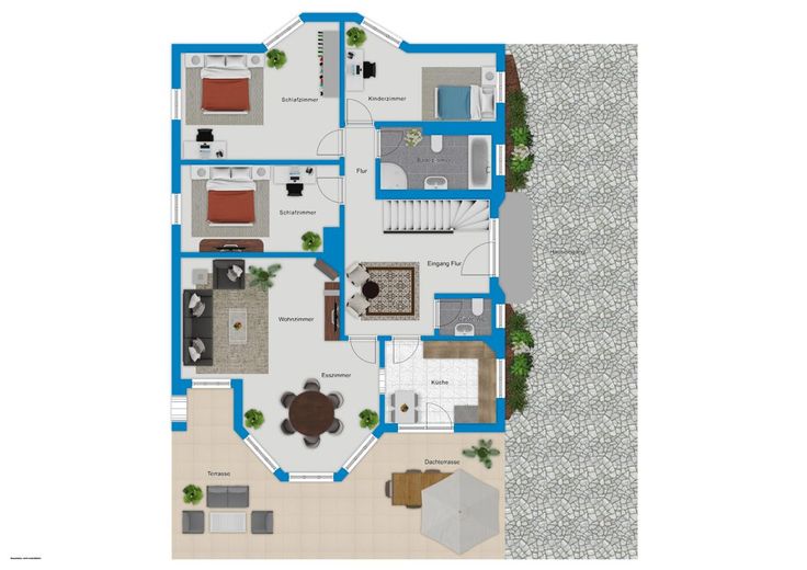 Großzügigkeit neu definiert: EFH, Pool &amp; 2.790 m² Grundstück in Dölau – Erdgeschoss
