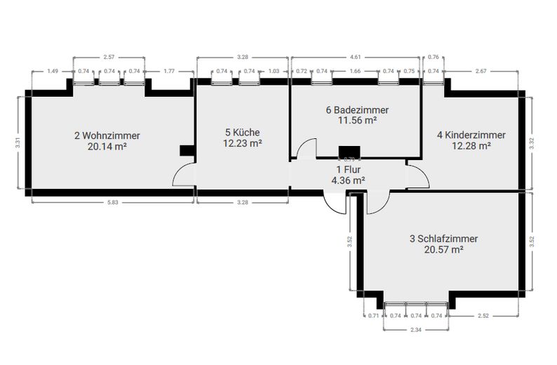 frisch renovierte 3 Zimmerwohnung mit Küche und Stellplatz – Foto 11