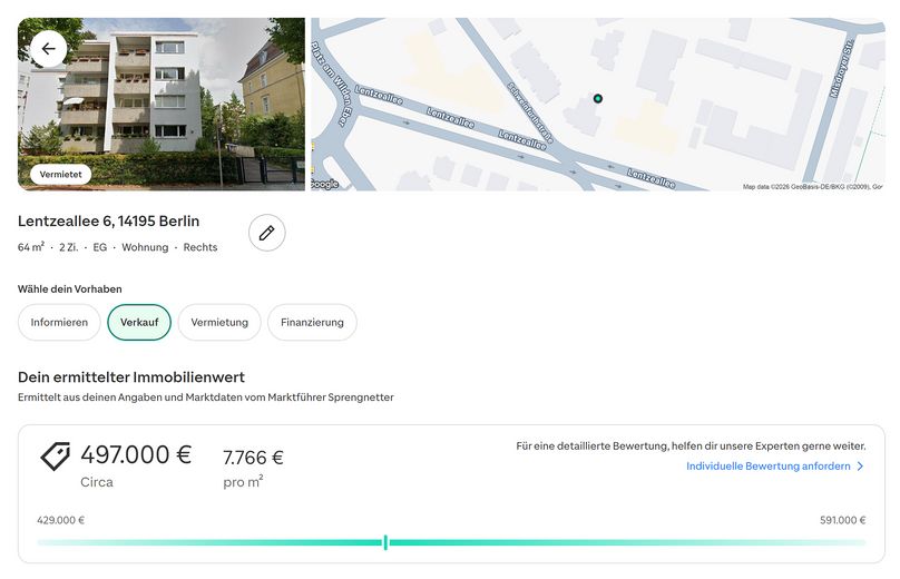 2-Zimmer mit Balkon, Stellplatz & saniertem Bad – vermietete Kapitalanlage – Wertgutachten