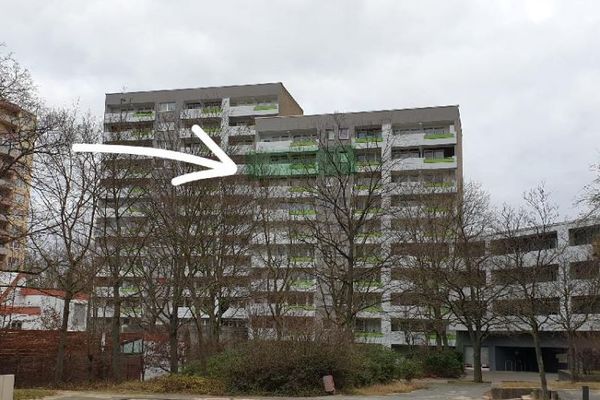 Modernisierte 3-Zimmer ETW 9. OG Balkon abgeschlossener Tiefgaragenstellplatz Darmstadt-Kranichstein