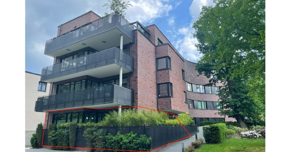 Appartement 4 pièces haut de gamme au Kastanien Hof à Alt-Osdorf – Aussenansicht Markierung Whg