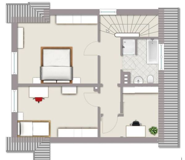 Porzione di bifamiliare a Beckum - create la vostra casa! – 1OG