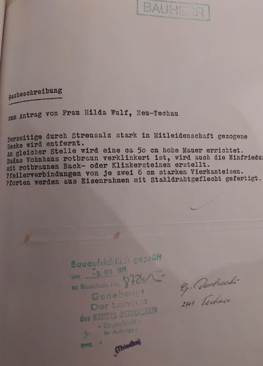 Baubeschreibung Einfriedung