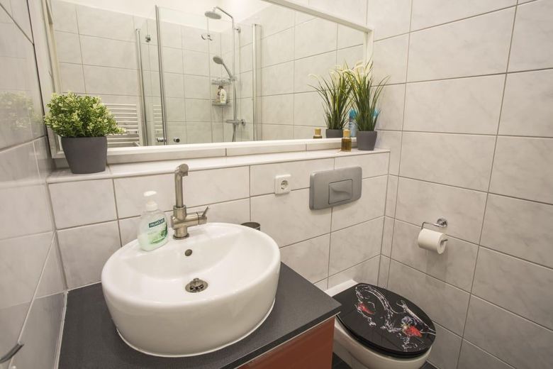 Provisionsfreie, bezugsfreie und gemütliche 2-Zimmer-Wohnung im Herzen von Berlin-Mitte – Badezimmer