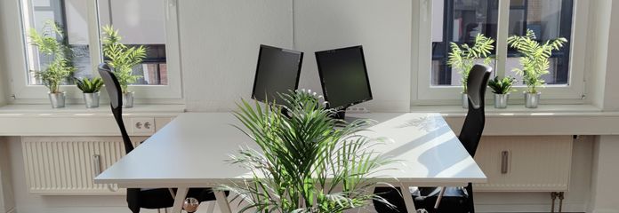 Arbeitsplatz direkt am Anger – Stecker rein und losarbeiten!